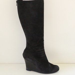 Christian Louboutin Black Ron Ron Zeppa Suede Boots